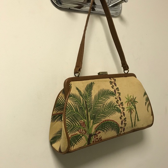 Pretty Vintage Beaded Elephant Canvas Bag! - Picture 7 of 13